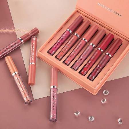 6pcs/set Handaiyan Matte Lipstick Box