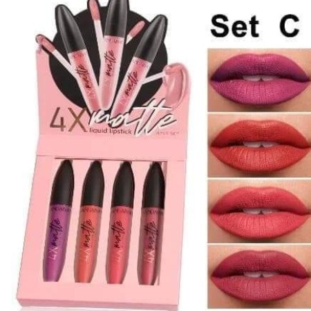 4 Piece/Set  Liquid Lipstick Lip Gloss