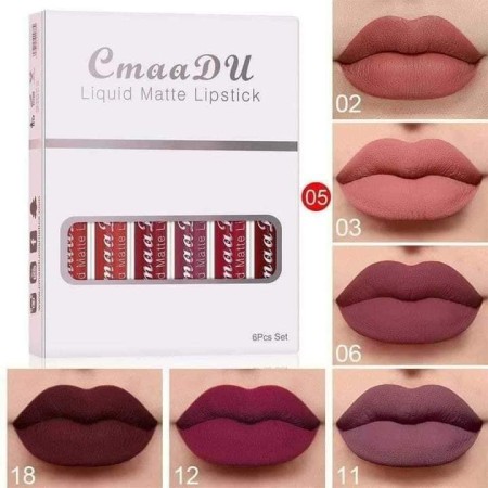 6Pcs Matte Lipstick Set