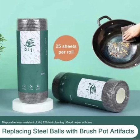 Kitchen Scrub Cloth in Roll (25 sheets)