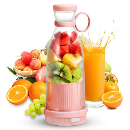 Portable Electric Blender and Juicer.  (৩৮০ মিলিলিটার জুস তৈরি হবে।পাওয়ার বাটনে পরপর দুইবার চাপ দিয়ে মেশিনটি চালু করতে হয়।)