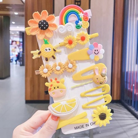 (6set) (1set free )Cute Cartoon Hair Clips For Kids And Girls