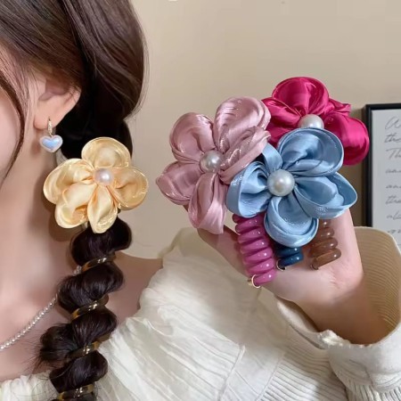 (4 পিস) Flower Hair Band